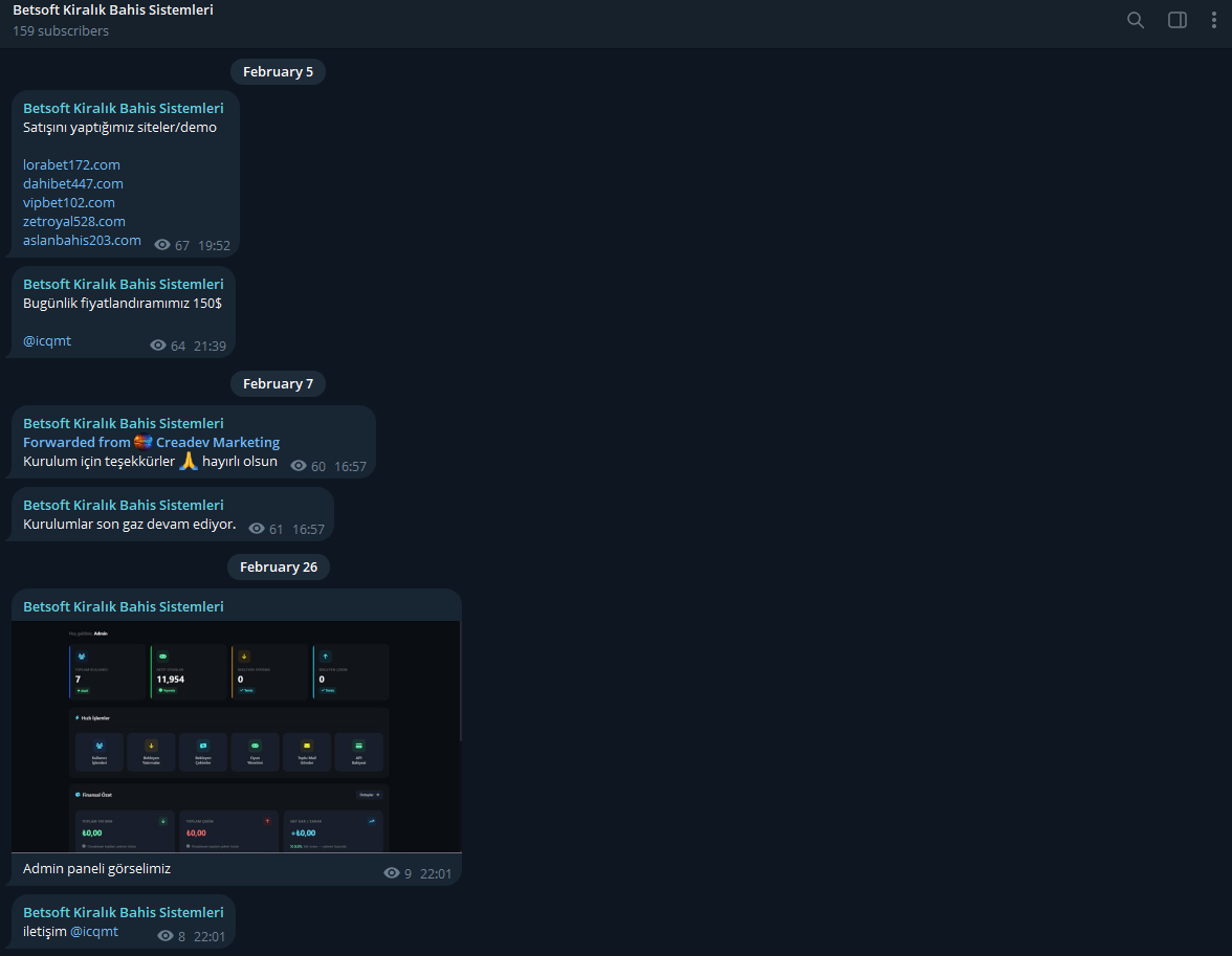 Dolandırıcı Telegram Kanalı